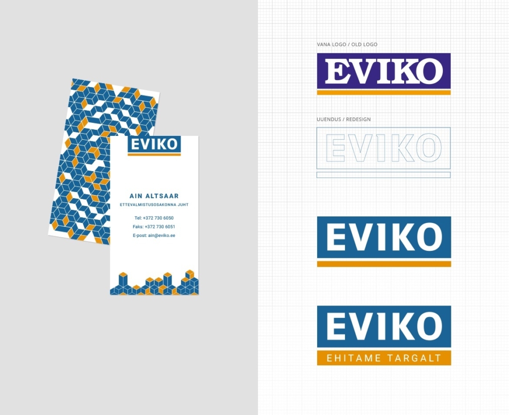 Eviko logo + visiitkaart