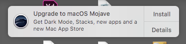 Mac OS dark pattern