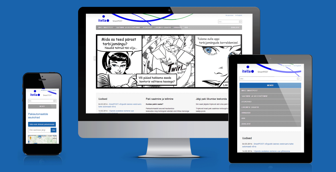 SmartPOSTi veeb on responsive